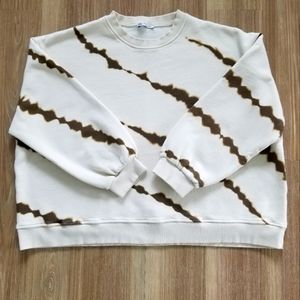 Zara Tie-dye Oversized Sweatshirt